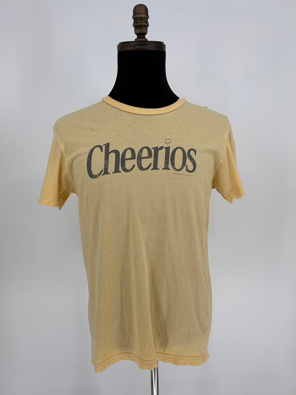 Cheerios Yellow Graphic T-Shirt Adult Medium General Mills Licensed Tee